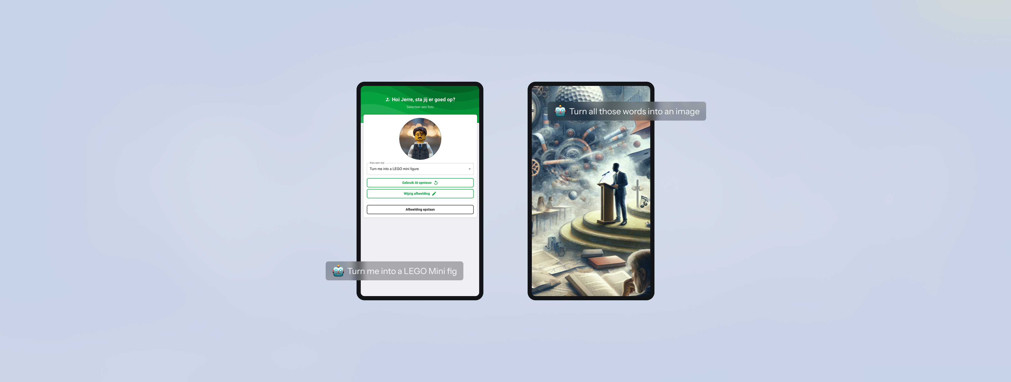 AI lab LiveWall events resultaten